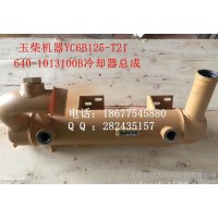 广西玉柴机器 装载机YC6B125-T20 640-1013100B机油冷却器总成 汽车机油冷却器