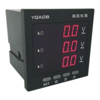 AOB184Z-9X4-3U 数显三相电压表，普通型可编程，