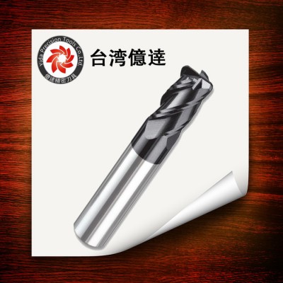 台湾亿达YIDA钨钢铣刀 4mm钨钢圆鼻