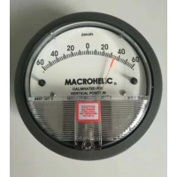压差表 指针微压差表MACROHELIC 0-60Pa 机械气体微压差表 压差计