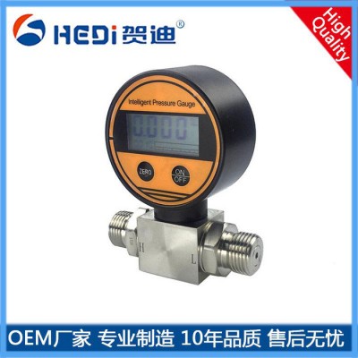 智能数显压力表HDB109电池数字压差表用于机械 液压等行业压力测量显示 贺迪定做图1