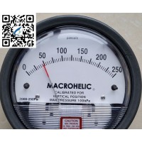 MACROHELIC 2000-250PA压差表 指针型压差表批发 创仪供