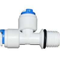 纯水净水器配件快速接头带O密封圈侧T型三通接头PE水管