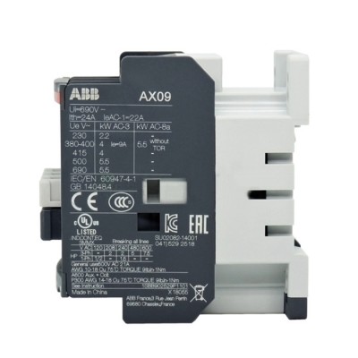 ABB三相12A 380V低压交流接触器A12-