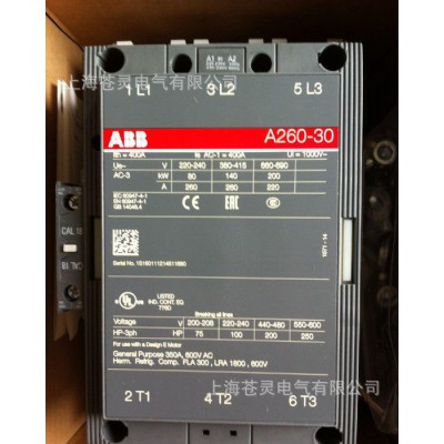 ABB接触器  A260-30-11   一级代理