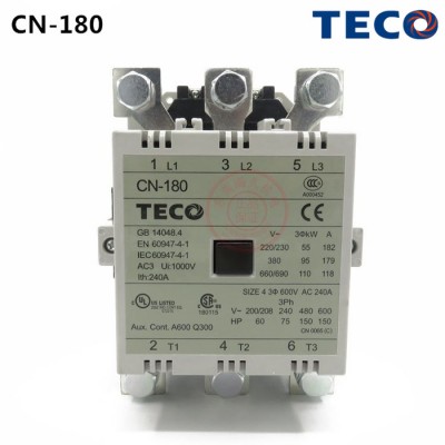 台安TECO交流接触器CN-180 AC220V 3