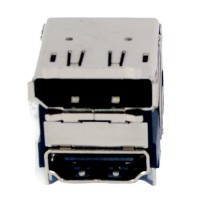双层连接器高精密DP对HDMI双层板端连接器 双胞胎连接器接插件