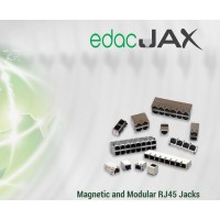 EDACA60-113-300P432RJ45 LED灯 带滤波 模块化连接器10/100/1000Base