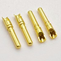 ** 铜针连接器1.5*11.5公母铜针PIN针插针插孔 镀金铜插针