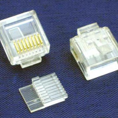 供应兴伸展电子8P8C两件式/8P水晶头/非屏蔽水晶头/RJ45连接器网络插座/网络接口母座图1