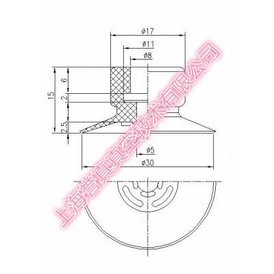 真空吸盘 橡胶吸盘 硅胶吸盘 工业吸盘 吸盘 30毫米吸盘 机械手吸盘 上海誉真YZ30BA图1