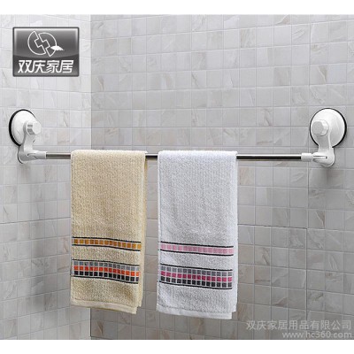 双庆家居浴室厨房通用转角立体安装强力真空吸盘毛巾架图1