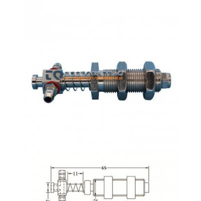 天行气动配件金属支架真空吸盘座机械手小头金具M12L-07-图1