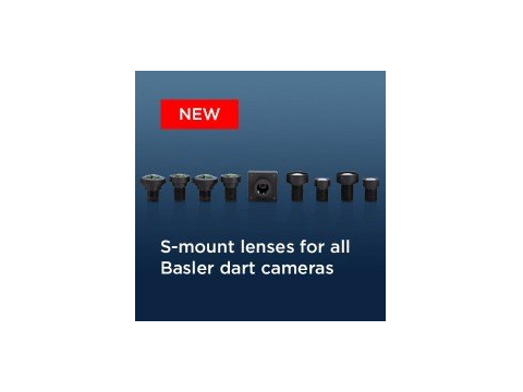 现已上市：经过全新优化的全副对焦S-mount镜头，可完美适配所有Basler dart相机