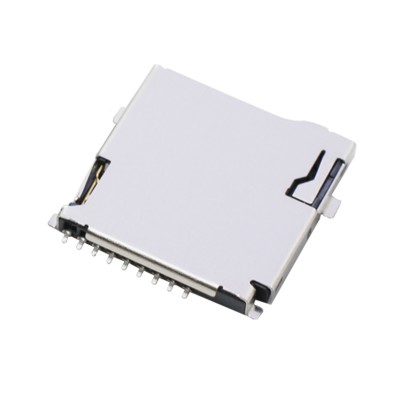 厂家直销TF自弹9P外焊卡座 MICRO SD PUSH记忆卡座 SD贴片连接器图3