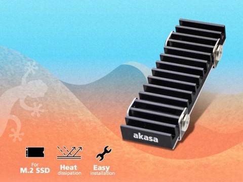 Akasa推出Geck Pro M.2 SSD散热片：改进鳍片设计 安装更加稳固