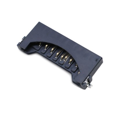SD 短体全塑卡座带29.4加长焊脚 黑胶连接器 SD储物卡座 厂家直售图2