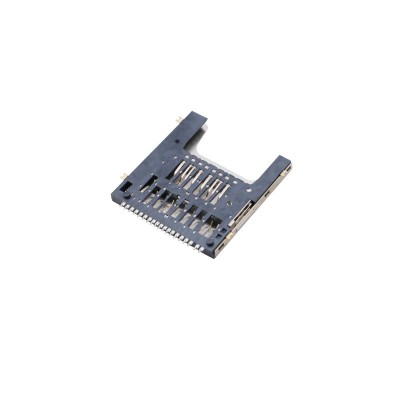 厂家直销SD4.0自弹PUSH卡座 板上SMT贴片 3C数码电脑SD卡连接器图3