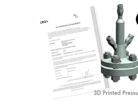 石油天然气领域的里程碑，壳牌获得3D打印压力容器CE认证
