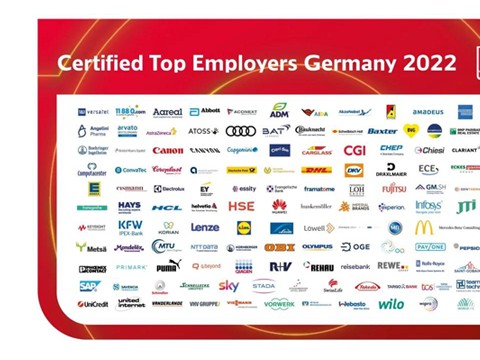 伦茨再获2022年德国最佳雇主!