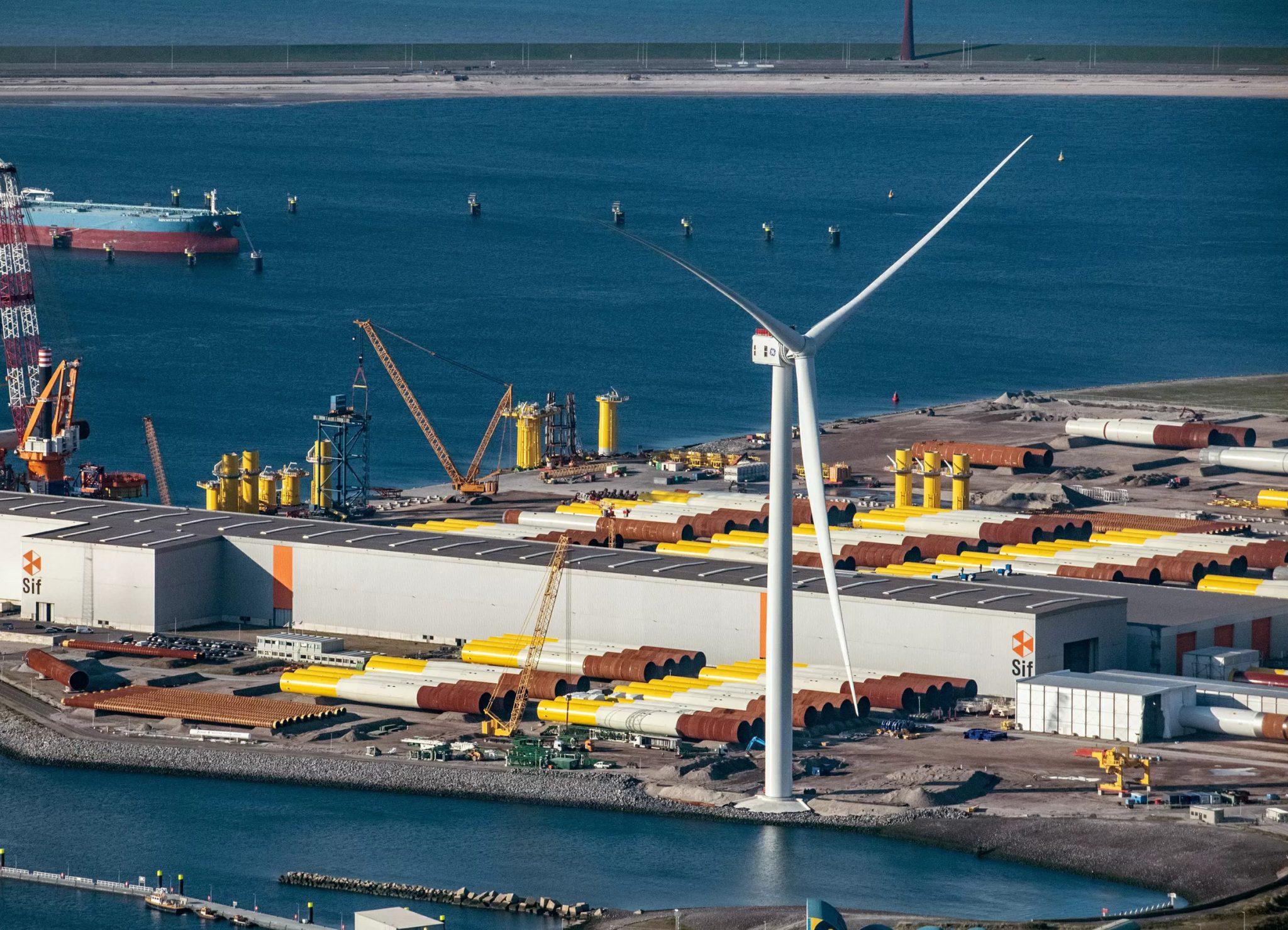 GE 的 Haliade-X 海上风力涡轮机