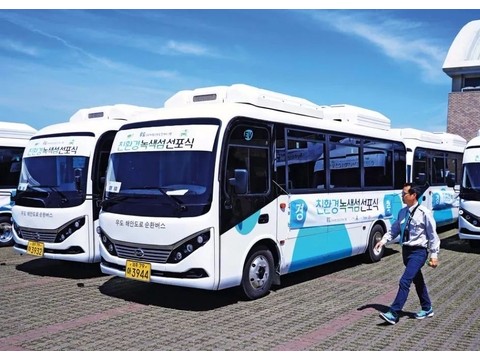 中国产电动巴士在韩国市场的占有率正逐年上升