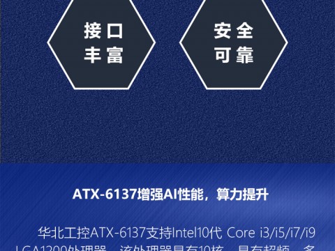 华北工控嵌入式AI主板ATX-6137