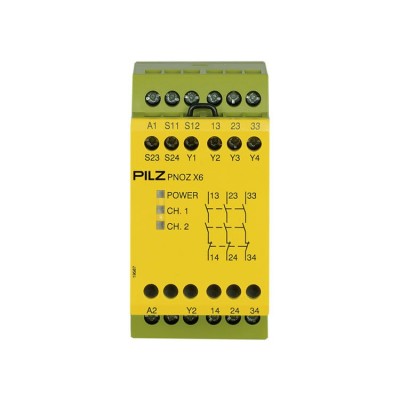 德国Pilz安全继电器 PNOZ X6 24VAC 24VDC 3n/o 774729图1