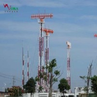 50米升降式钢结构雷达塔 移动二次雷达天线塔 天线高架举升装置