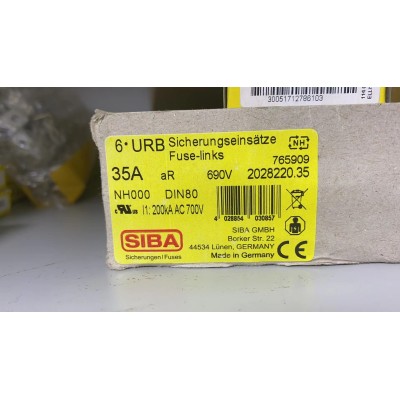 原装德国进口SIBA高压熔断器2028220.35图1