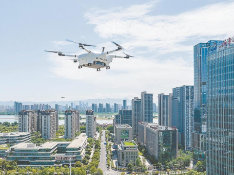 福建省首条城市无人机物流航线在福州高新区开通
