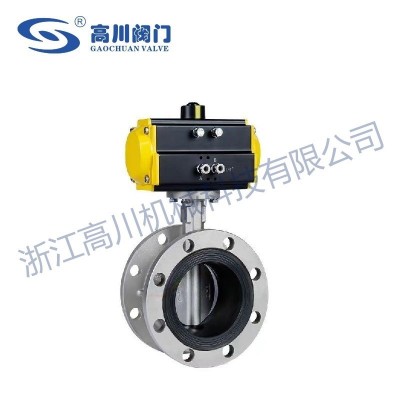 D641X气动法兰软密封蝶阀图5