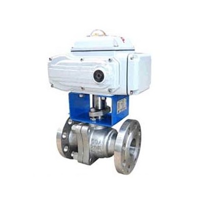 电动切断球阀 意威法兰式电动切断球阀 上海图1