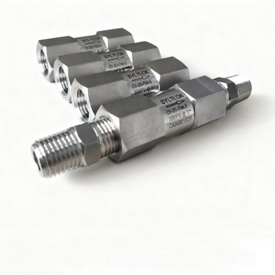 分体式螺纹双内单向阀逆止阀止回阀图2