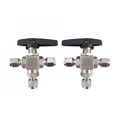 三通卡套球阀T型不锈钢球阀仪表气路切换阀图3