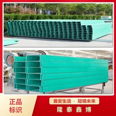 拉挤式玻璃钢电缆槽盒 隆泰鑫博环保抗腐蚀电缆桥架厂家发货图2