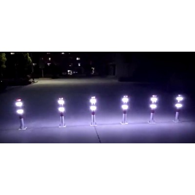 道口太阳能警示柱 1米防撞警示柱交通设施厂家图3