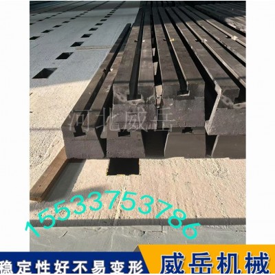 拼接铸铁地轨 单轨双轨地槽铁 地面基础槽图2