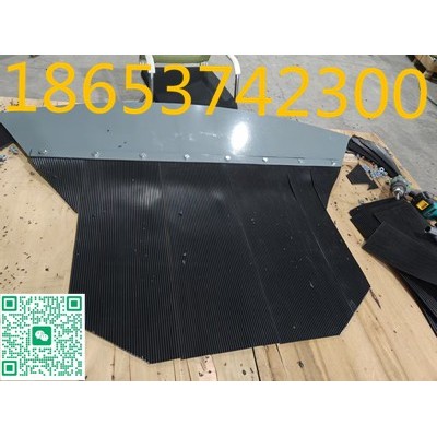 输送机导料槽异形防尘帘定做,来图定做,钢板螺栓固定的图2