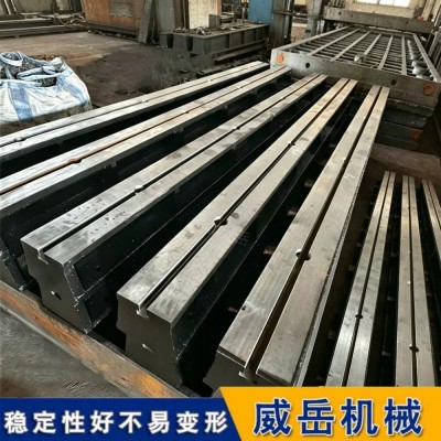 地轨厂家 铸铁地轨承载好 铸铁地梁精度1级耐磨防锈图2