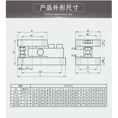 NTJH-5M悬臂梁式称重模块图3