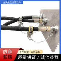 高压油管防爆链钢丝钢索安全绳装置配套防爆链