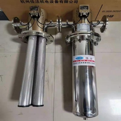 空气精密过滤器碳钢不锈钢材质 氩气氮气氧气管道精密过滤 不锈钢304/316L氮气氧气精密过滤器图2