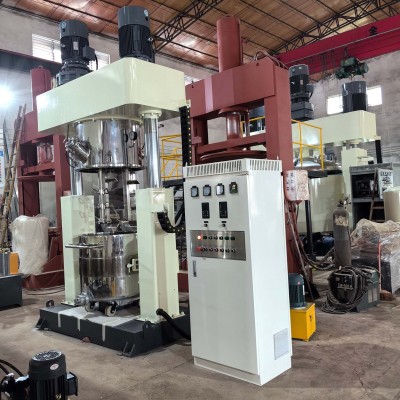 厂家售大扭矩立式双行星动力混合机600L 1100L 船舶用胶分散设备图3